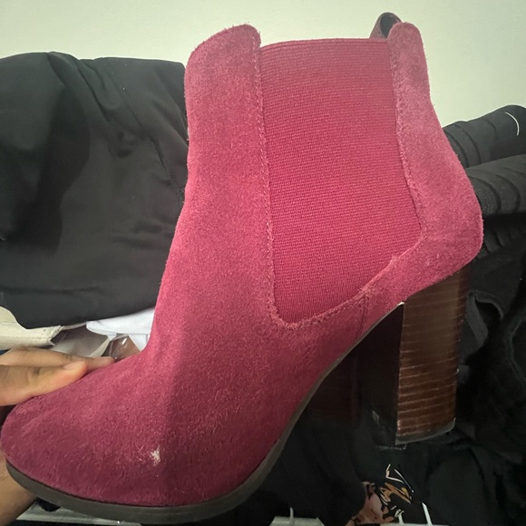 Mk Size 9 Burgundy Booties - Picture 1 of 3